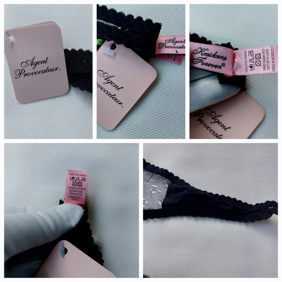 Agent Provocateur Black Green Knickers Forever Thong L Large - Picture 15 of 16